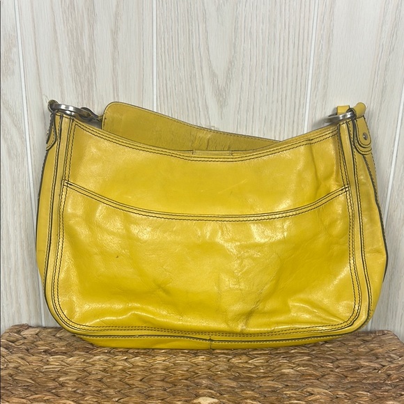 Hype Handbags - Vintage Hype Yellow Leather Shoulder Bag